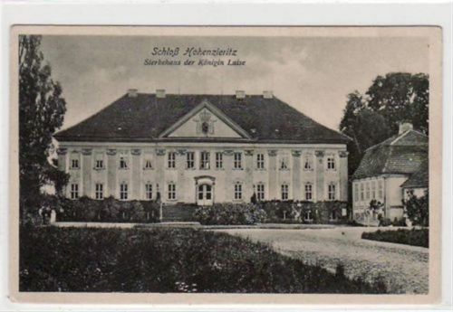 Schloß Hohenzieritz mit Sterbehaus der Königin Luise. Ungelaufen. Top Erhaltung.