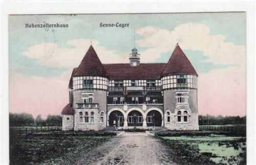 Sennelager mit Hohenzollernhaus gelaufen, mit Marke und Stempel von 1913. Ecken mit Albumabdrücken, leichte Stempelspuren, sonst gut erhalten