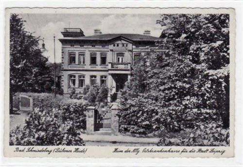 Bad Schmiedeberg Bad Schmiedeberg mit Heim der Allg. Ortskrankenkasse für die Stadt Leipzig gelaufen von 1942. Gute Erhaltung.