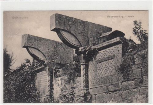 Gelnhausen Gelnhausen. Kamin von der Barbarossaburg ungelaufen Gute Erhaltung.