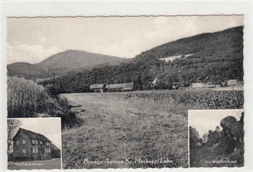 Brungershausen, Kreis Marburg / Lahn mit Gasthaus Gross und Wichtelhäuser ungelaufen Sehr gut erhalten.