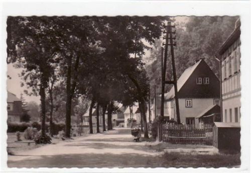Rechenberg-Bienenmühle Rechenberg - Bienenmühle mit Hauptstraße gelaufen von 1960. Gute Erhaltung.