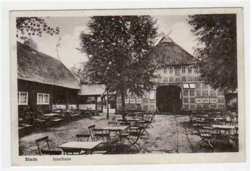 Stade Stade mit Inselhaus gelaufen, 1930. Leichte Stempelspuren, sonst gut erhalten