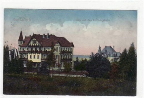 Bad Lausigk Bad Lausigk mit Blick auf das Erholungsheim gelaufen von 1919. Gute Erhaltung.