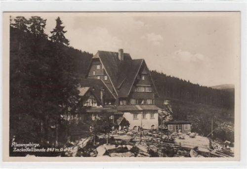 Zackelfallbaude - Kreis Hirschberg / Jelenia Góra im Riesengebirge ungelaufen Sehr gut erhalten.