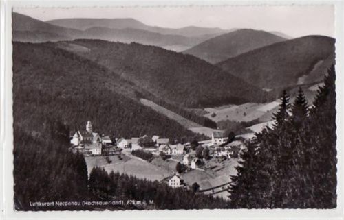 Schmallenberg Nordenau mit Totale gelaufen, Datum nicht lesbar. Leicht bügig, sonst gut erhalten