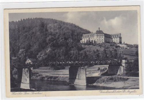 Wartha Wartha - Bardo / Kreis Frankenstein - Zabkowice Slaskie. Ursulinenkloster St. Angela gelaufen 30iger Jahre. Leicht fleckig, sonst gut erhalten