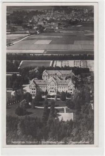 Greiffenberg Fliegeraufnahme vom Sanatorium Birkenhof bei Greiffenberg / Gryfów Slaski - Kreis Löwenberg / Lwówek Slaski in Schlesien gelaufen 1935. Gute Erhaltung.