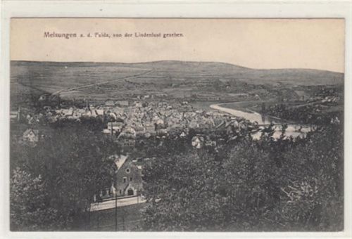 Melsungen an der Fulda von der Lindenlust gesehen ungelaufen Sehr gut erhalten.