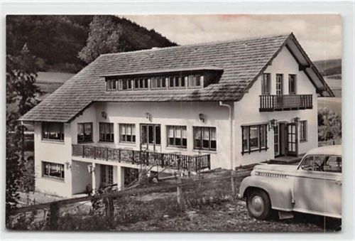 Bruchhausen-Ottbergen. Café-Restaurant-Pension Haus Silberteich gelaufen. Leichter Schrift- und Stempeldurchdruck, leicht fleckig, sonst gut erhalten