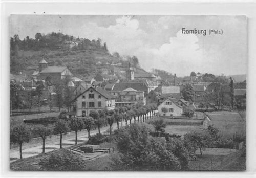 Homburg. ein Motiv am Stadtrand gelaufen. Leichte Stempelspuren, sonst gut erhalten
