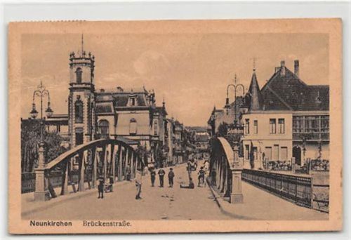 Neunkirchen Neunkirchen. Brückenstraße gelaufen. Gute Erhaltung.