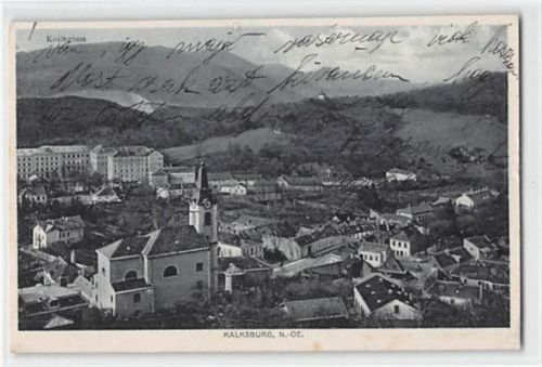 Wien - Kalksburg. Kirche und Kollegium. Karte beschrieben Leicht stockfleckig, kleiner Knick oben links, sonst gut erhalten