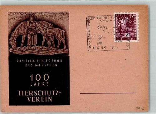 Wien 100 Jahre Tierschutzverein + SST Wien 1946