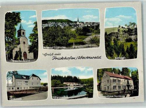 Frickhofen Blasiuskapelle Ferienheim Schwimmbad Jugendhaus Dornburg