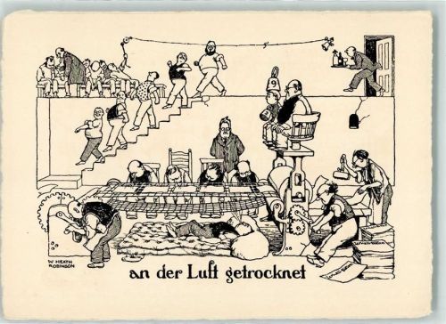 Bild 3 der Folge Zerkall-Bütten sign. W. Heath Robinson Humor