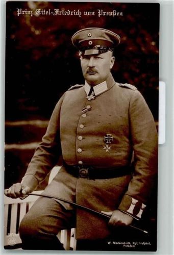 Prinz Eitel Friedrich in Uniform Hofphotograph Niederastroth