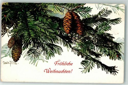 1909 Weihnachten Tannenzapfen Verlag TSN Serie 999 AK
