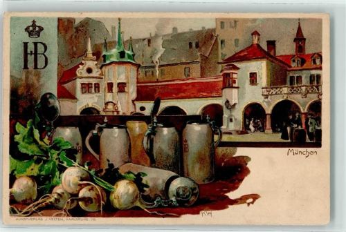 München 1916 Hofbräuhaus Velten Verlag Nr. 77 AK