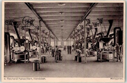 Wandsbek Reichardt Kakao Werk Nr. 6 Röstapparate Technik AK