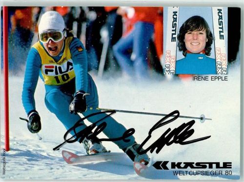 Irene Epple Faksimile Unterschrift Ski