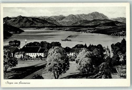 82266 W8084 Stegen a Ammersee - Seitenraddampfer