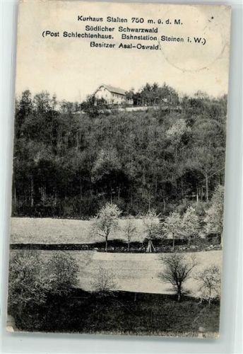 Steinen 1910 Kurhaus Stalten