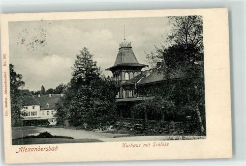 Bad Alexandersbad Kurhaus mit Schloss