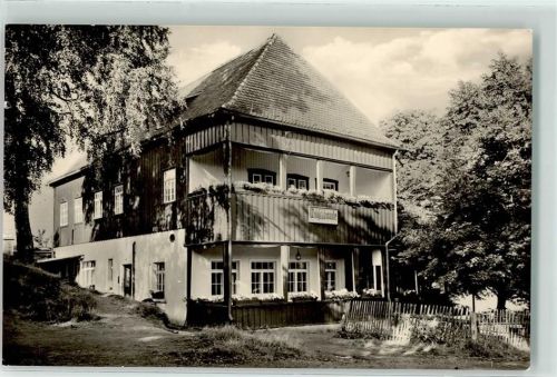 01731 O8216 Kreischa b Dresden Gebrauchsspuren Gasthaus Wilischbaude