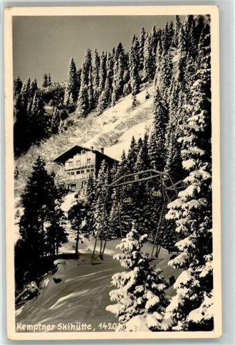 Kemptner Hütte Winter Hüttenstempel