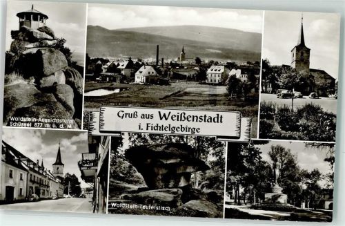 Weißenstadt Waldstein Aussichtsturm Teufelstisch Kirche Denkmal