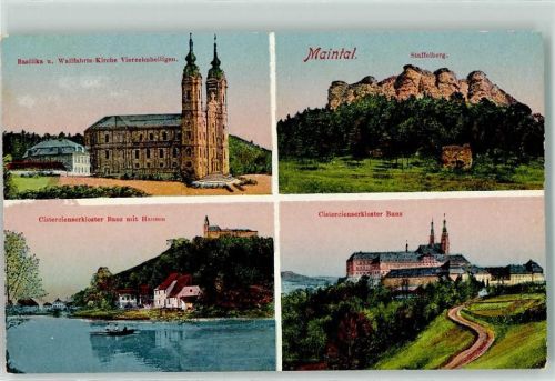 Hausen Basilika u. Wallfahrts Kirche Vierzehnheiligen Staffelberg Cistercienserkloster Banz