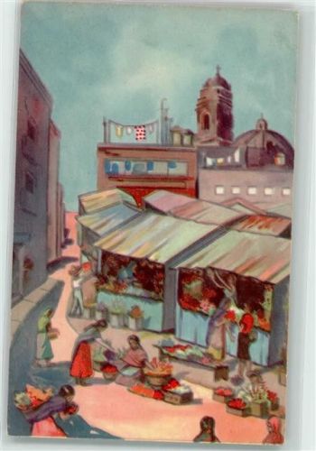 Mexiko City Mexican Flower Market Marktszene