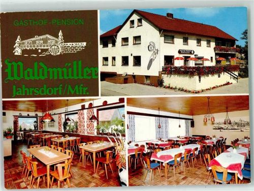 Jahrsdorf Gasthaus-Pension Waldmüller-Amler Gastraum Speisesaal