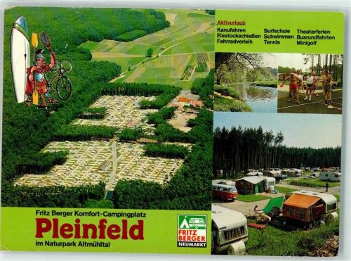 Pleinfeld Campingplatz Wohnwagen VW-Bulli T1 Eisstockschiesen Röm. Gladiator