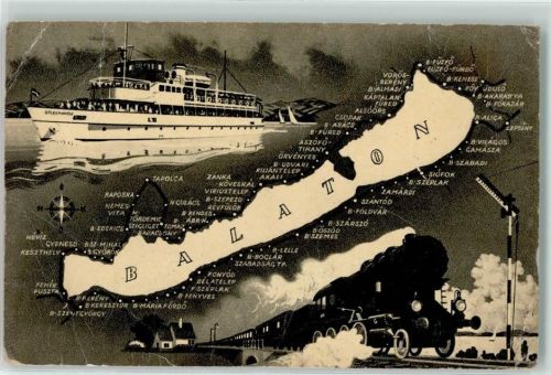 Siofok Balaton Schiff Eisenbahn