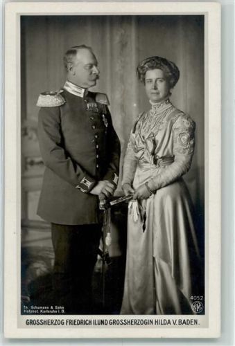 Grossherzog Friedrich II und Grossherzogin Hilda von Baden