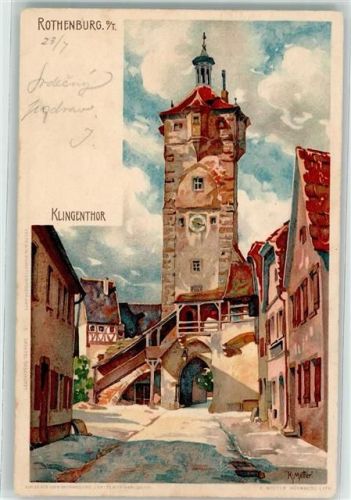 Rothenburg Klingenthor Verlag Velten