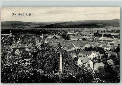 Obernburg 1908 Kirche Brücke Säule