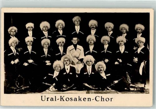 Ural Kosaken Chor AK Volksmusik Foto AK