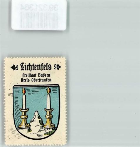 Lichtenfels Vignette Wappen Freistaat Bayern Kreis Oberfranken
