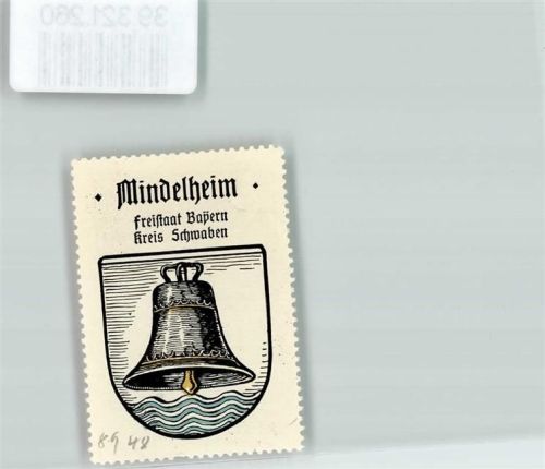 Mindelheim Wappen Kaffee Hag ca. 1920-1940 Glocke