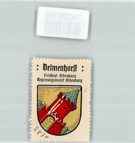 Delmenhorst Vignette Wappen Freistaat Oldenburg Landesteil Oldenburg