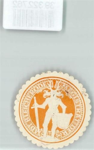 Bleicherode Magistrat der Stadt Wappen Schwert Orange Weiß