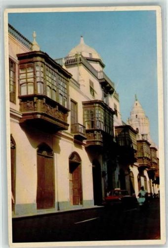 Lima Colonial Balcoiees in the Casa de Oquendo