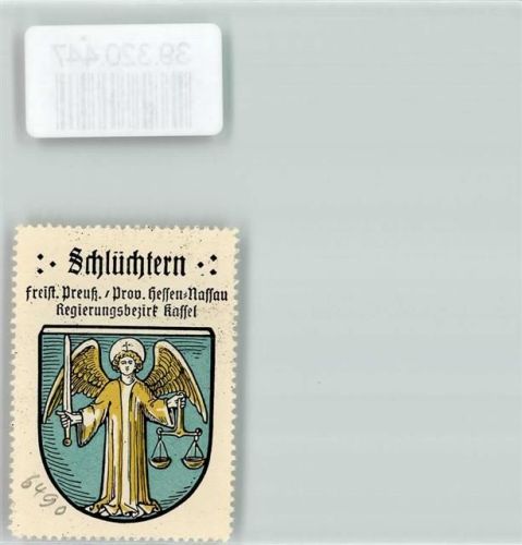 Schlüchtern Wappen Kaffee Hag ca. 1920-1940 Engel Waage