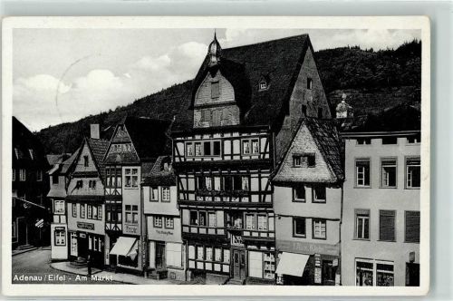 Adenau WK II Am Markt Fachwerkhaus Friseur