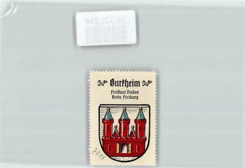 Burkheim Wappen Kaffee Hag ca. 1920-1940 Rote Burg