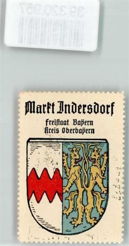Markt Indersdorf Wappen Kaffee Hag ca. 1920-1940 Löwen