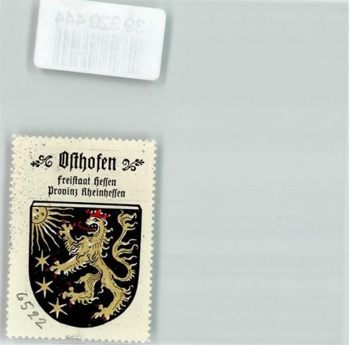 Osthofen Wappen Kaffee Hag ca. 1920-1940 Goldener Löwe